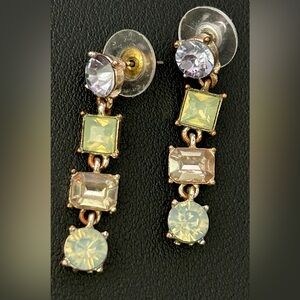 Y2K Pastel Rhinestone Drop Earrings McBling Costume Fairycore 2000s